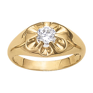 14K White Gold 1 ct tw Solitaire Diamond Ring