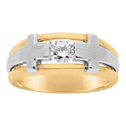 14K White Gold 1/2 ct tw Solitaire Diamond Ring