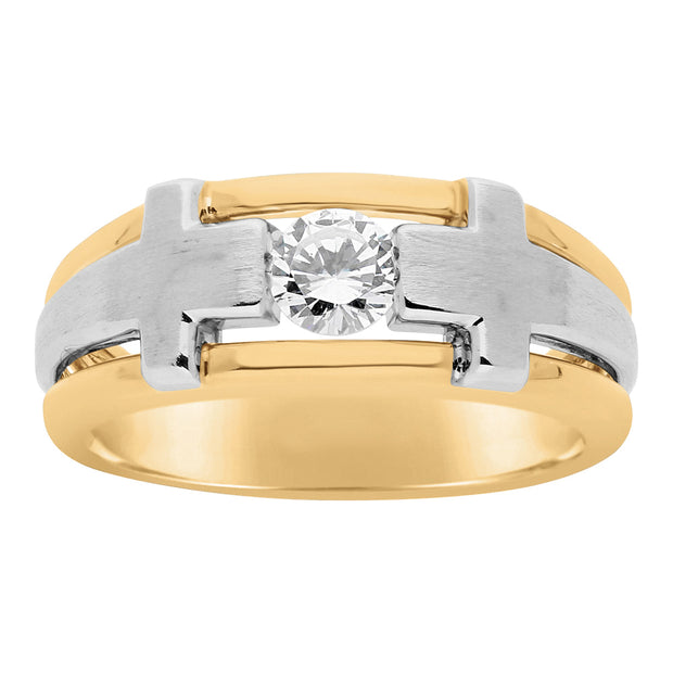 14K White Gold 1/2 ct tw Solitaire Diamond Ring