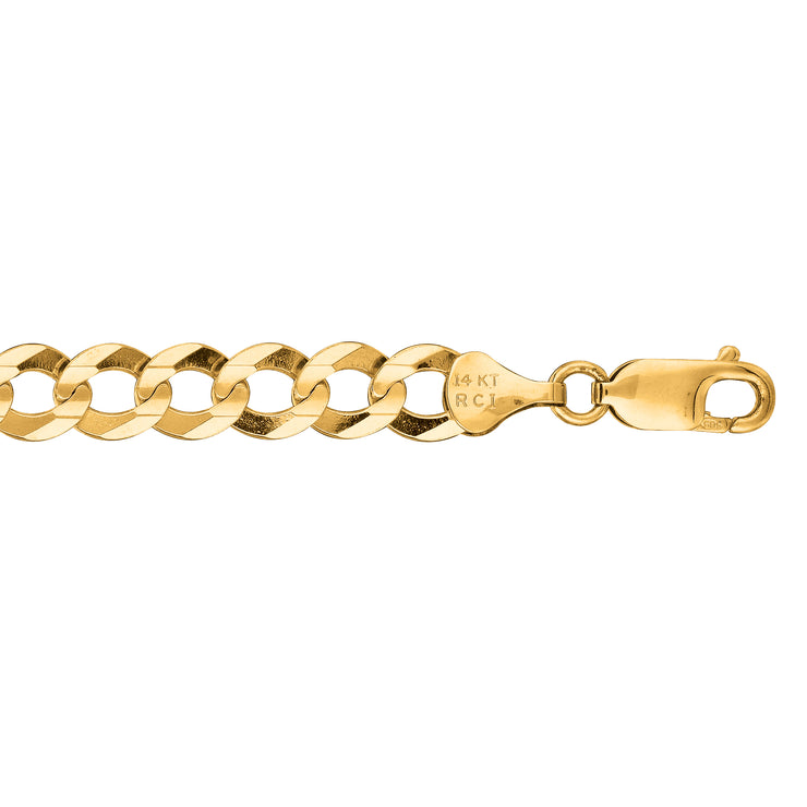 10K Gold 7.0mm Comfort Curb Chain