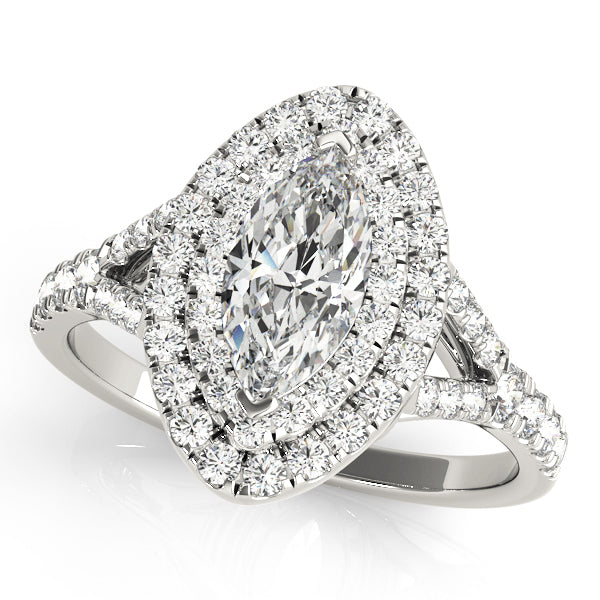 Halo Diamond Engagement Ring