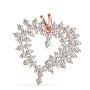 18K Rose Gold 2 ct tw Fashion Diamond Pendant