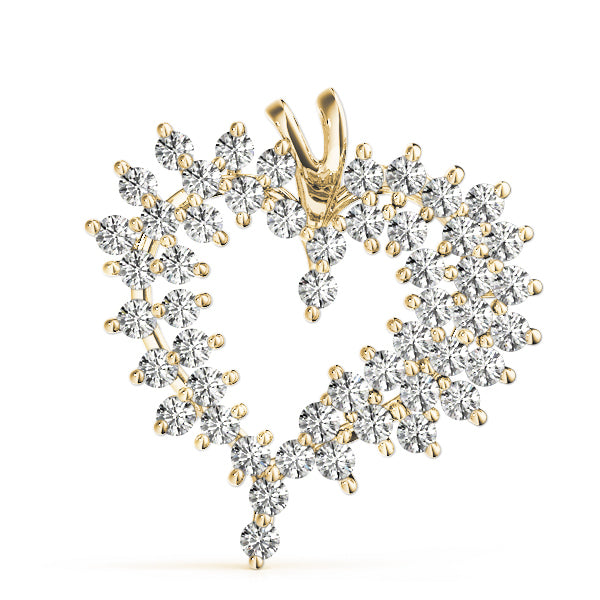 14K Yellow Gold 2 ct tw Fashion Diamond Pendant