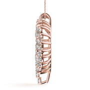 18K Rose Gold 2 ct tw Fashion Diamond Pendant
