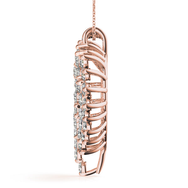 18K Rose Gold 2 ct tw Fashion Diamond Pendant