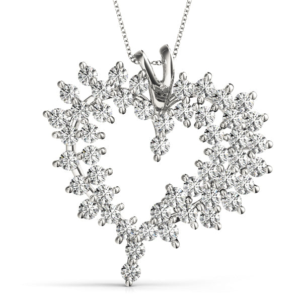 Platinum 2 ct tw Fashion Diamond Pendant