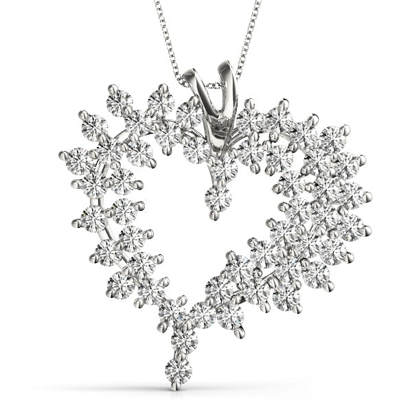 14K White Gold 2 ct tw Fashion Diamond Pendant