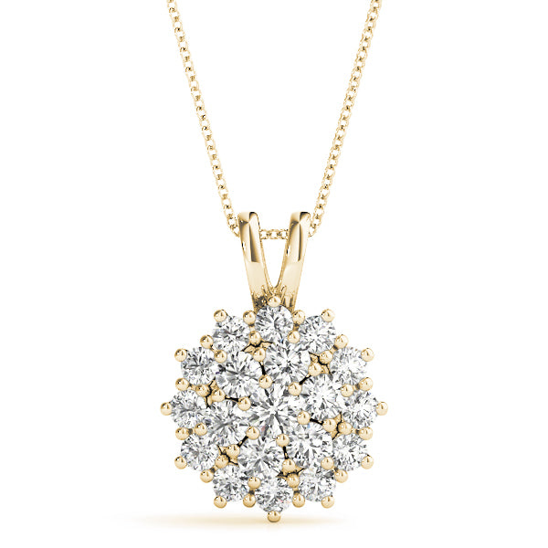 14K Yellow Gold 1 ct tw Fashion Diamond Pendant
