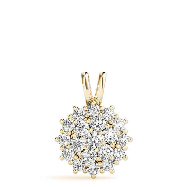 14K Yellow Gold 1 ct tw Fashion Diamond Pendant
