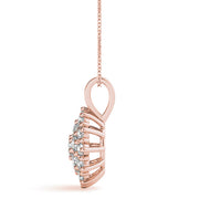 18K Rose Gold 1 ct tw Fashion Diamond Pendant