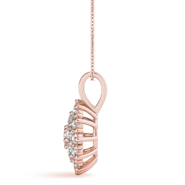 14K Rose Gold 1 ct tw Fashion Diamond Pendant