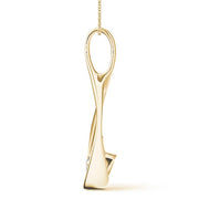 18K Yellow Gold 7/8 ct tw Solitaire Diamond Pendant
