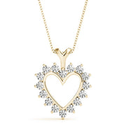 18K Yellow Gold 1 ct tw Fashion Diamond Pendant