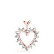 18K Rose Gold 1 ct tw Fashion Diamond Pendant