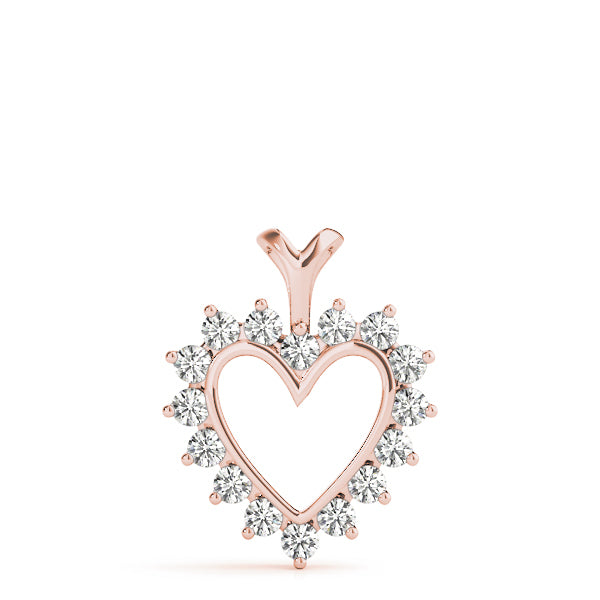 18K Rose Gold 1 ct tw Fashion Diamond Pendant