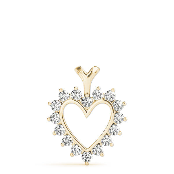 18K Yellow Gold 1 ct tw Fashion Diamond Pendant