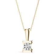14K Yellow Gold 1 ct tw Solitaire Diamond Pendant