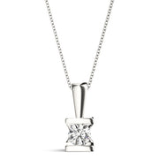 Platinum 1 ct tw Solitaire Diamond Pendant