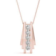 14K Rose Gold 1/2 ct tw Fashion Diamond Pendant
