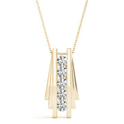 18K Yellow Gold 1/2 ct tw Fashion Diamond Pendant