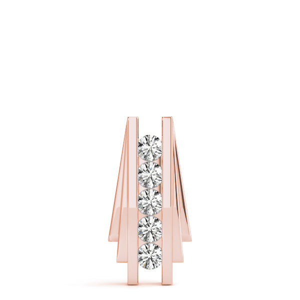 18K Rose Gold 1/2 ct tw Fashion Diamond Pendant