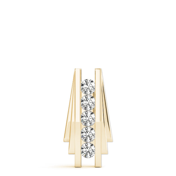 18K Yellow Gold 1/2 ct tw Fashion Diamond Pendant