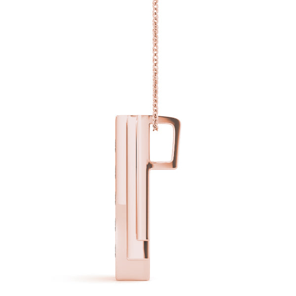 14K Rose Gold 1/2 ct tw Fashion Diamond Pendant