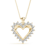 18K Yellow Gold 1 ct tw Fashion Diamond Pendant