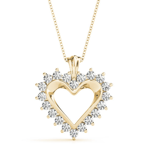 18K Yellow Gold 1 ct tw Fashion Diamond Pendant