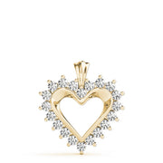 18K Yellow Gold 1 ct tw Fashion Diamond Pendant
