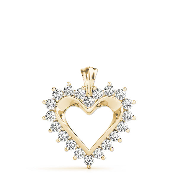 18K Yellow Gold 1 ct tw Fashion Diamond Pendant