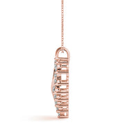 18K Rose Gold 1 ct tw Fashion Diamond Pendant