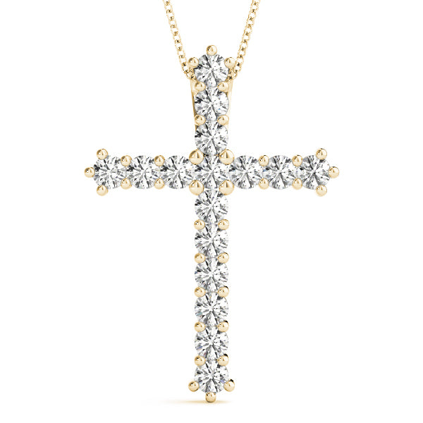 18K Yellow Gold 1 ct tw Fashion Diamond Pendant