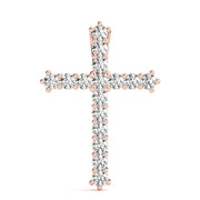 18K Rose Gold 1 ct tw Fashion Diamond Pendant