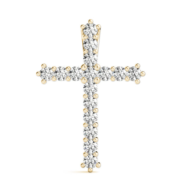 18K Yellow Gold 1 ct tw Fashion Diamond Pendant