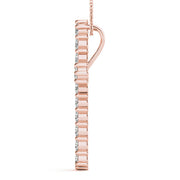 18K Rose Gold 1 ct tw Fashion Diamond Pendant