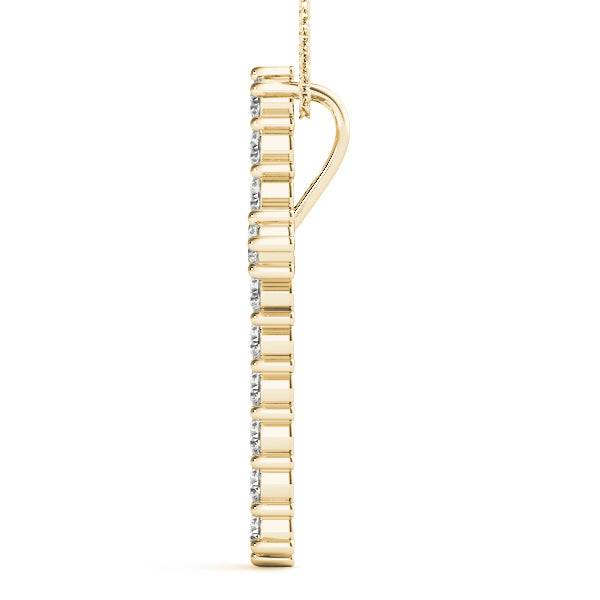 14K Yellow Gold 1 ct tw Fashion Diamond Pendant