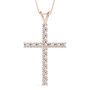 14K Rose Gold 1/2 ct tw Fashion Diamond Pendant