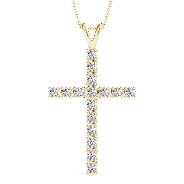 18K Yellow Gold 1/2 ct tw Fashion Diamond Pendant