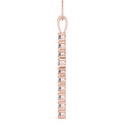 18K Rose Gold 1/2 ct tw Fashion Diamond Pendant