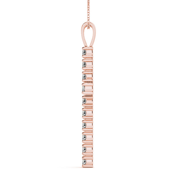 18K Rose Gold 1/2 ct tw Fashion Diamond Pendant