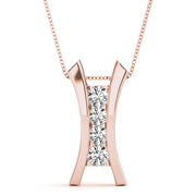 14K Rose Gold 1/2 ct tw Fashion Diamond Pendant