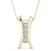 14K Yellow Gold 1/2 ct tw Fashion Diamond Pendant