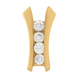 14K White Gold 1/2 ct tw Fashion Diamond Pendant