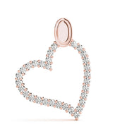 18K Rose Gold 1 ct tw Fashion Diamond Pendant