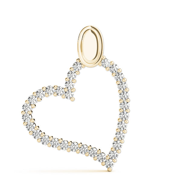 18K Yellow Gold 1 ct tw Fashion Diamond Pendant