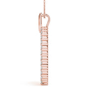 18K Rose Gold 1 ct tw Fashion Diamond Pendant