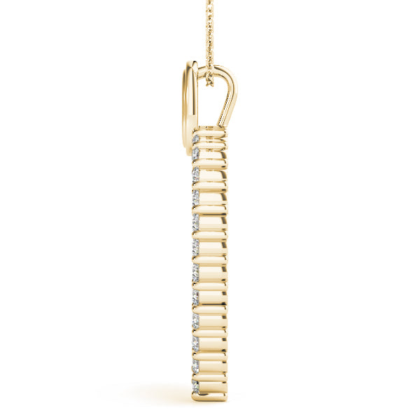 14K Yellow Gold 1 ct tw Fashion Diamond Pendant