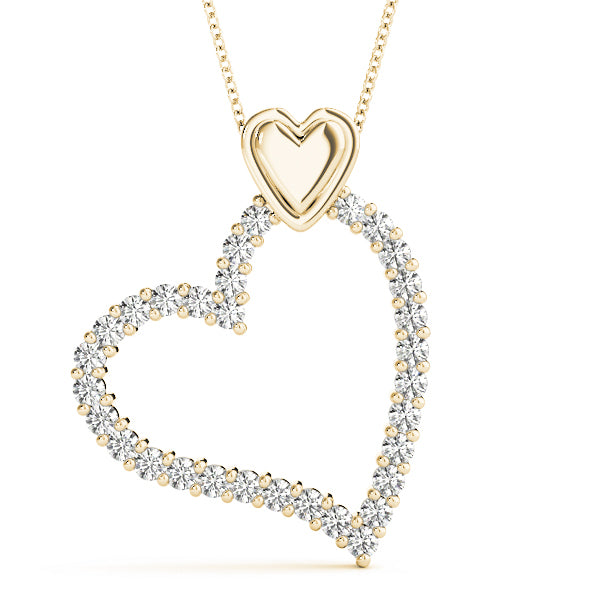 14K Yellow Gold 1 ct tw Fashion Diamond Pendant