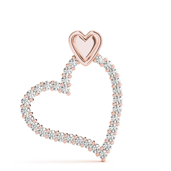 18K Rose Gold 1 ct tw Fashion Diamond Pendant